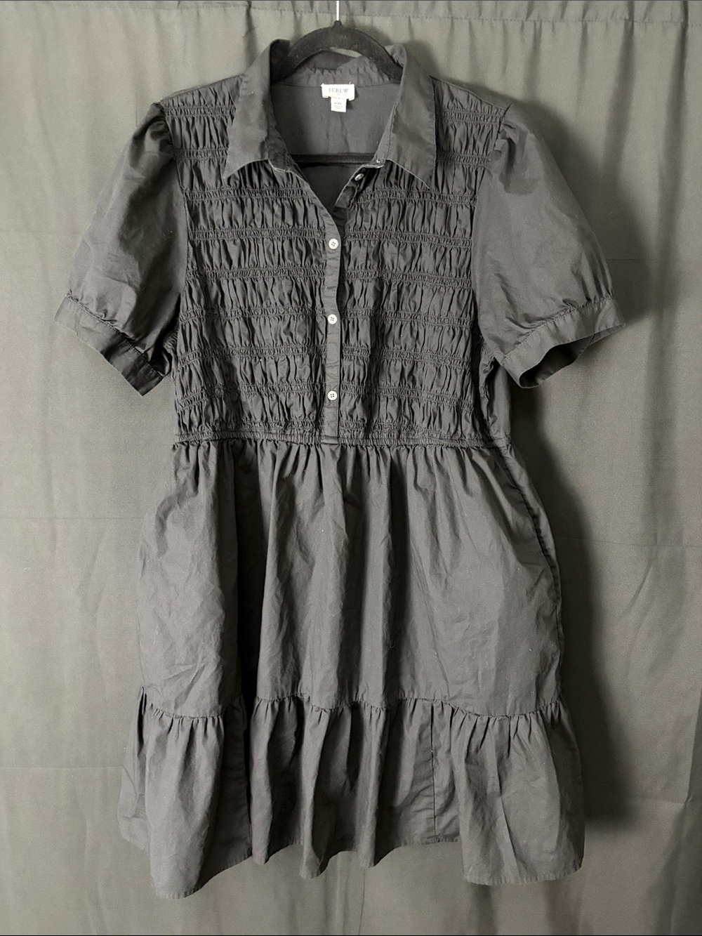 J. Crew Smocked Cotton Dress